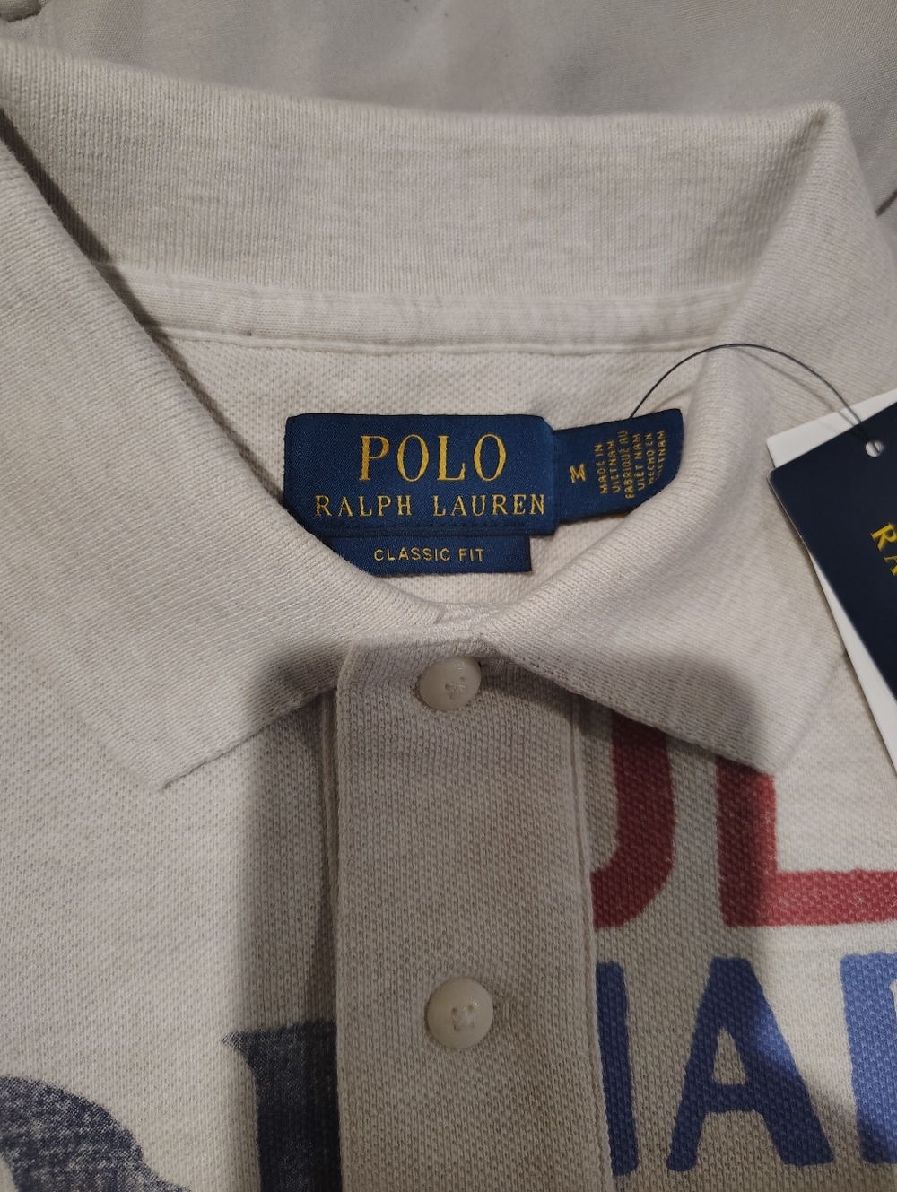 Polo Ralph Lauren Polo Shirt NWT Nautical Graphic Classic Fit Medium - Picture 5 of 5